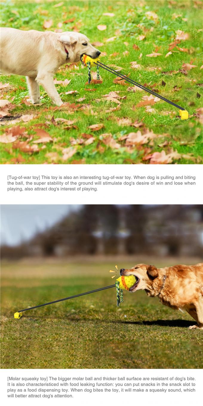 Jouet élastique de vente chaud spécial de mastication de chien de corde de Toy Interactive Outdoor Drawstring Ball de chien pratique populaire de produit