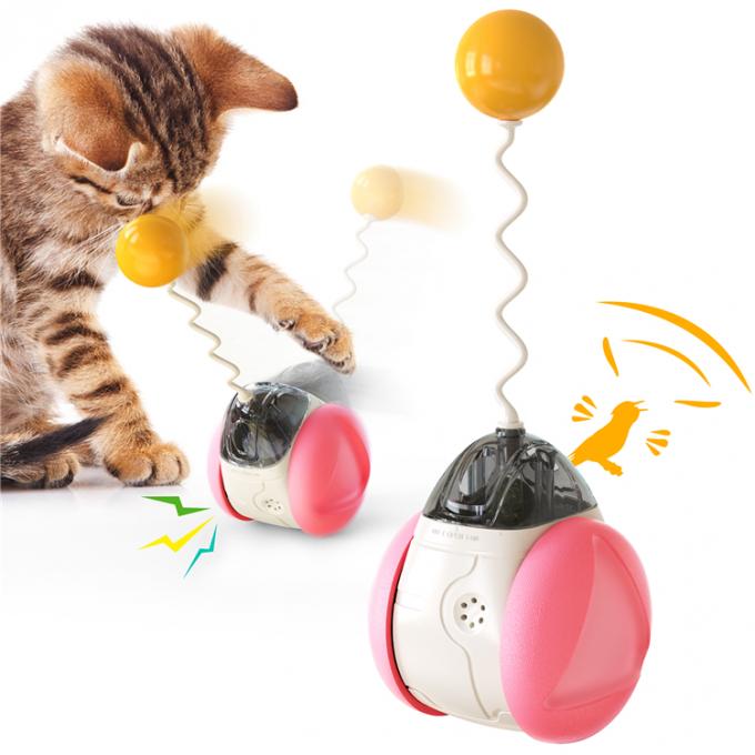 Nouveaux jouets tournants automatiques électriques de Cat Toy Interactive Catnip Cat Training de culbuteur