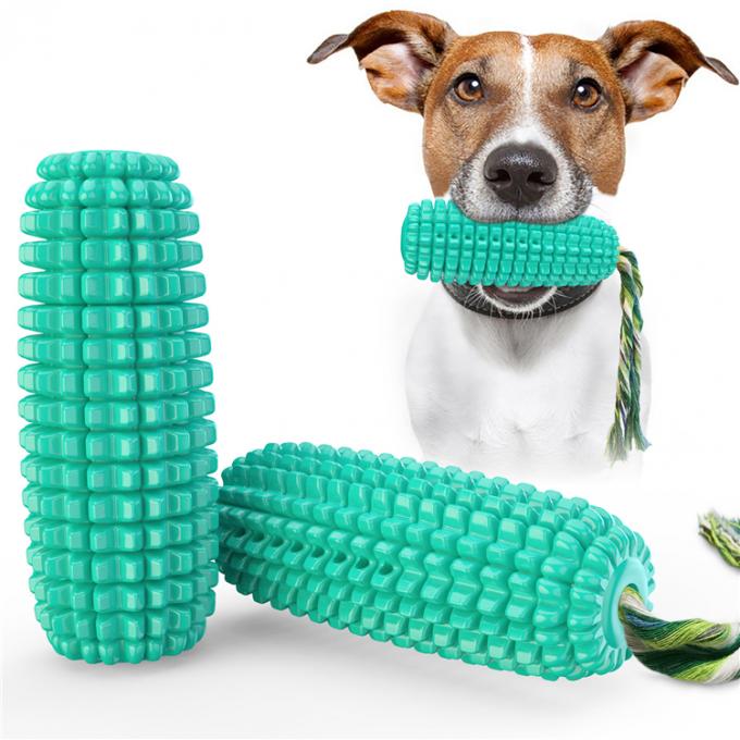 Mastication Toy Puppy Chew Corn Toys de brosse à dents de chien avec le jouet interactif de Tpr de corde durable matérielle saine de chiens
