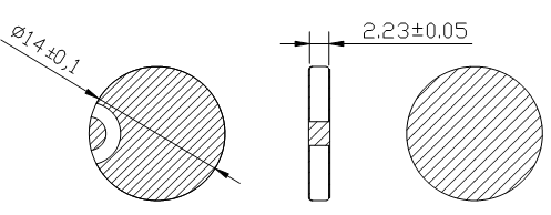 Générateur piézo-électrique en céramique piézo-électrique piézoélectrique ultrasonique du disque 1MHZ de JIAKANG